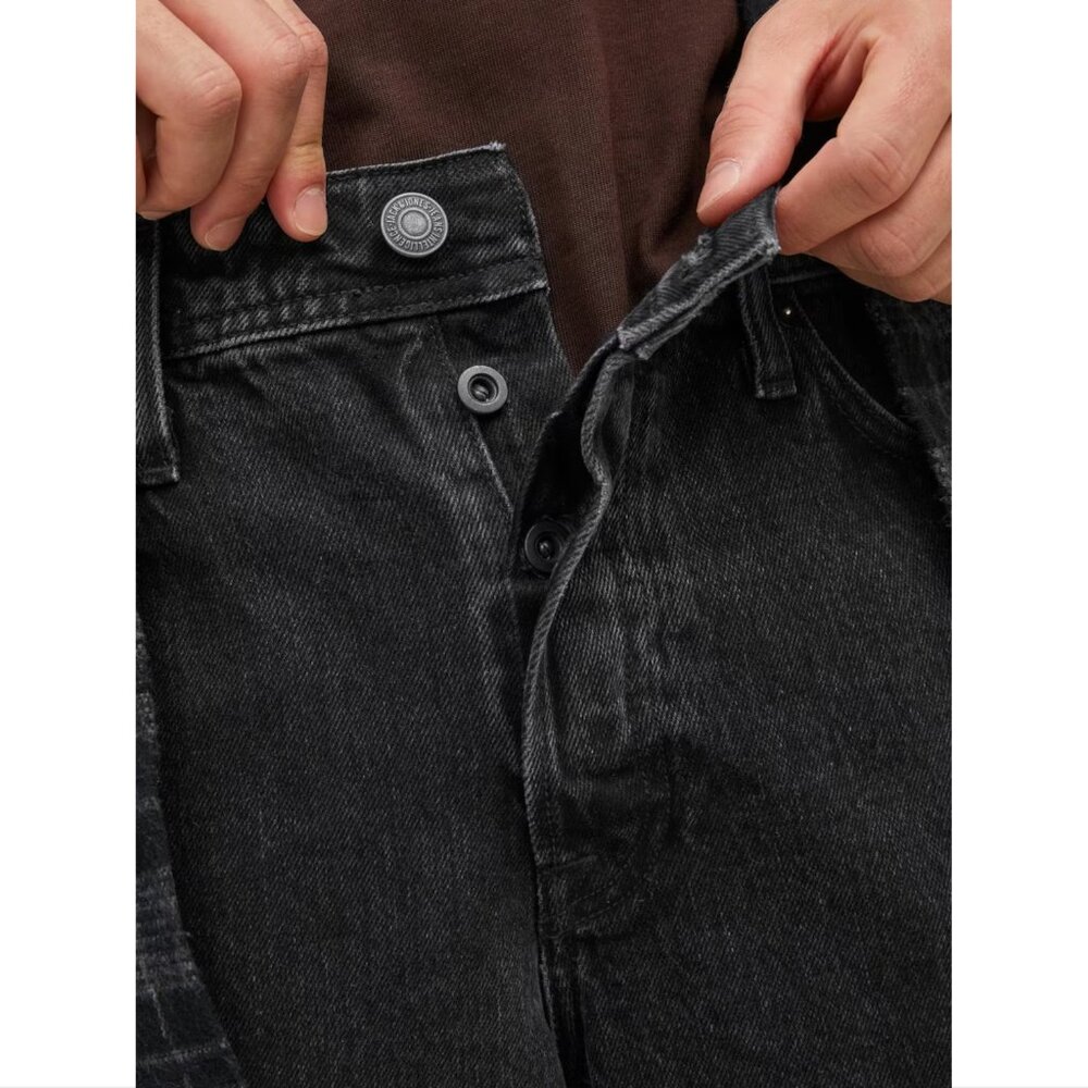 Jack & Jones JJIEddie JJOriginal Baggy Jeans - Black - 34Wx27L - Picture 14 of 15